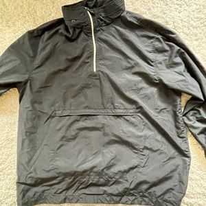 Nike pullover jacket. Quarter zip. Black.